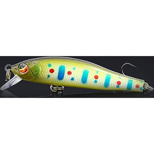 Depth 0.5-1M Anti-Corrosion Bionic Fishing Lure Hard Bait 5.9G/7CM 3D Eyes Artificial Minnow Plastic Fishing Bait Diving