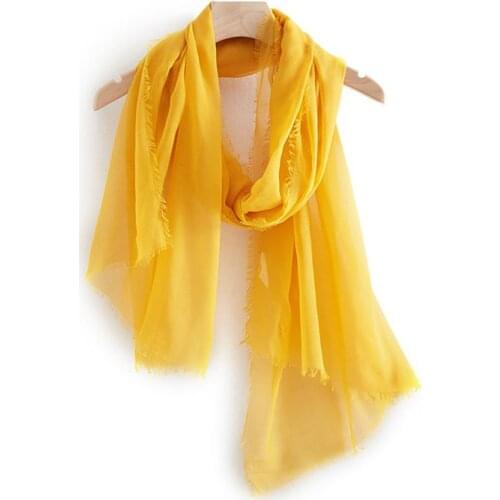 JHBeute 2021 Spring Korean Version Simple Pure Color Scarf Shawl Women All-match Thin Dual-use Bib Ladies Leisure Travel tourism