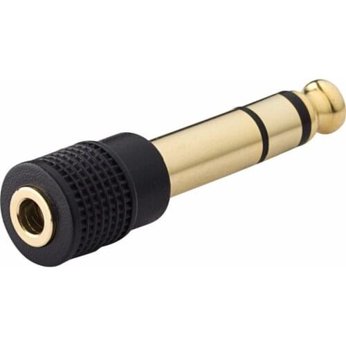 Cables 2pcs 6.35mm Male to 3.5mm Female Stereo Adapter