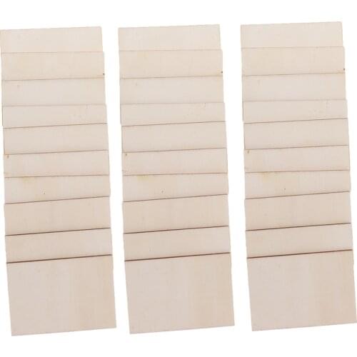 30Pieces Wood Sheets (Thickness of 3mm), Veneer Sheets for DIY Crafts/ for CNC Cutting and Wood Burning