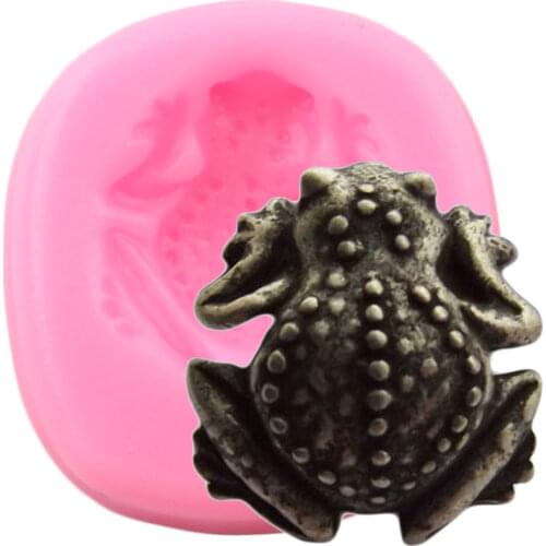 Frog Toad Silicone Molds Baby Birthday Fondant Cake Decorating Tools DIY Cupcake Baking Candy Clay Chocolate Gumpaste Moulds