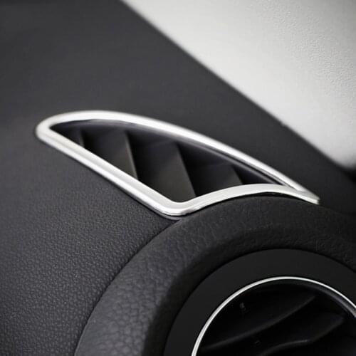 ABS Matte For Tiguan 2009 2010 2011 2012 2013 2014 2015 Car inner air outlet Decoration cover trim accessories styling 2pcs