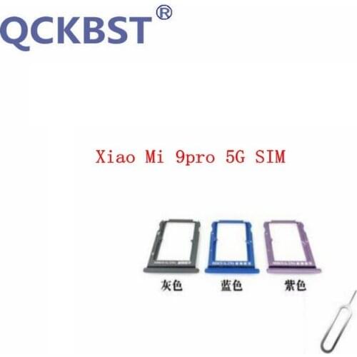 New Sim Card Slot Tray Holder Adapter Parts For Xiaomi 9 pro 5G SIM Needle feeding