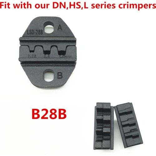 Crimp die set B28B crimping dies jaws for pin dupont connector open barrel terminals 28-18AWG 0.1-1mm2