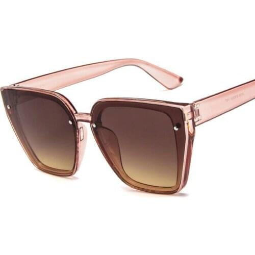 Unisex Fashion 2021 Ladies Square Sunglasses Women Oversized Shades Vintage Brand Designer Silver Mirror Sun Glasses For Female