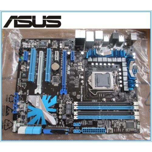 Original motherboard for ASUS P7P55D-E Pro DDR3 LGA 1156 16GB for i3 i5 i7 cpu p55 desktop motherboard Free shipping