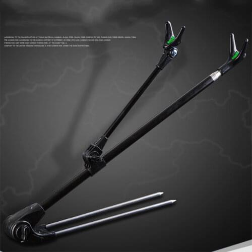 Stainless Steel Fishing Rod Stand Bracket Rod Holder Ground Insert Support Rack &T8