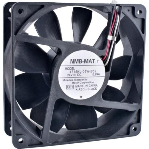 COOLING REVOLUTION 4715KL-05W-B59 12CM 120mm 12038 24V 0.99A Double ball bearing air volume inverter server IPC cooling fan