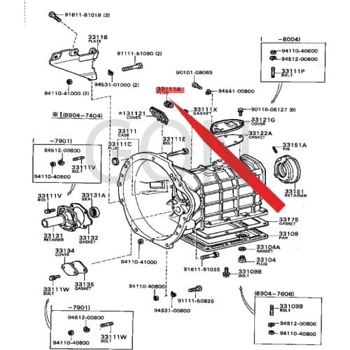 Manual transmission plug 2005-Toy ota AYG OYA RIS STA RLE TTE RC EL gearbox oil drain screw, rear axle oil screw