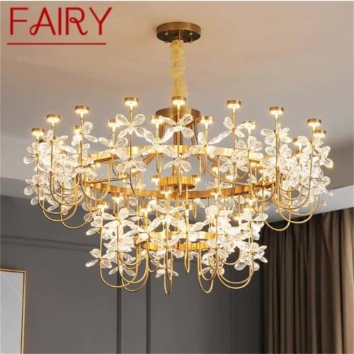 FAIRY Modern Chandelier Pendant Lamp Contemporary Gold Luxury Home LED Creative For Living Dining Room