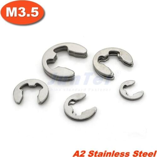 1000pcs/lot DIN6799 M3.5 Stainless Steel A2 E Circlips Retaining Ring For Shafts