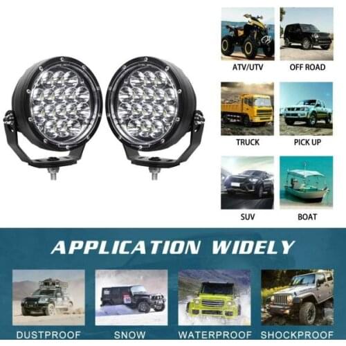 7 in Waterproof LED Work Light Spotlight Headlight for Off-Road Suv Boat 4X4 Jeep Truck Cars