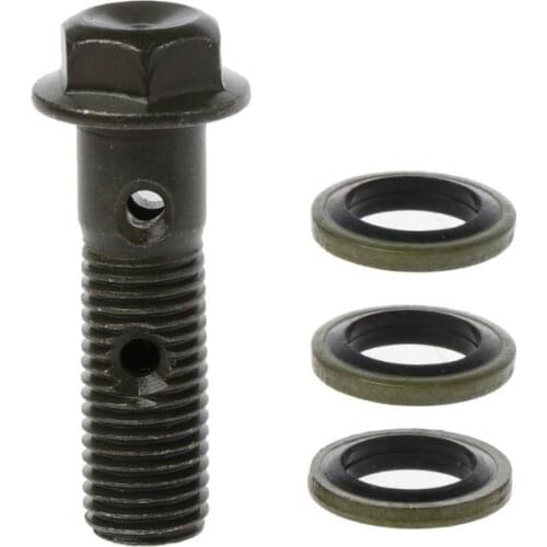 Corrosion resistance rust-proof Motorcycle Brake Hollow Screw Double Banjo Bolt For Honda Yamaha Suzuki with M10 x 1.25