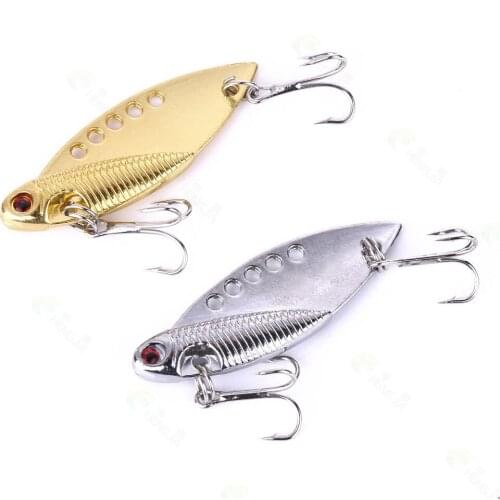 1Pcs Metal VIB Lures 5cm 10g Vibrations Spoon Lure Fish Bait Bass Artificial Cicada Lure vib Bait For Pesca Fishing Accessories