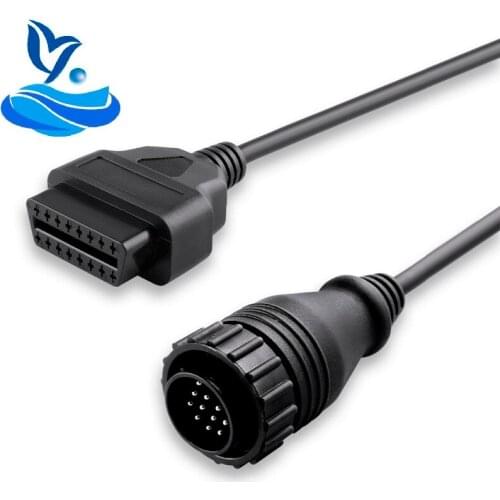10pcs/lot Sprinter 14pin to 16pin 14 pin to obdii obd2 obd ii obd 2 16 pin adapter