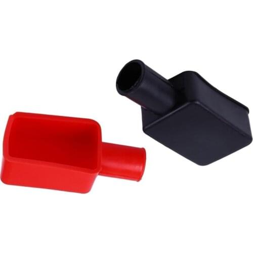 2PCS Auto Accessories Battery Negative Positive Terminal Covers Cap Boot Insulating Protector Replacement Batteries