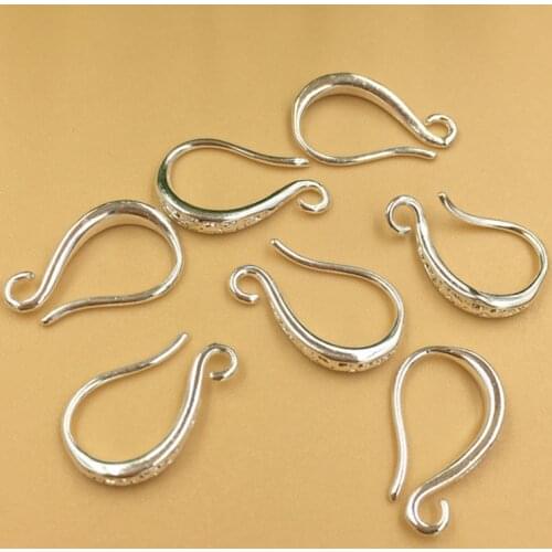 20pcs 10x15mm french earring hooks silver Plated Earring Hooks Wire Settings Base Settings for DIY Earrings Ear Jewelry findings