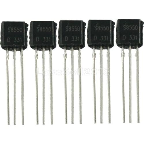 20PCS S8550 S8550D TO92 TRANSISTOR PNP 25V 1.5A TO-92 NEW