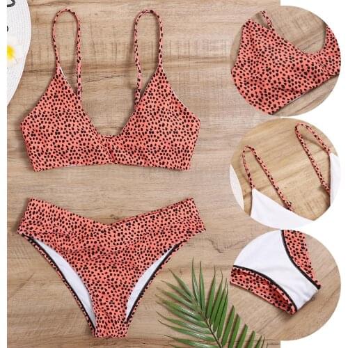 2021 Bikini Set Women Swimwear Sexy Push Up Unpadded Two Piece Swimsuit Female Thong Brazilian Bathing Suits Beachwear