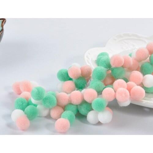 60 Pcs 15mm Multicolor Soft Plush Ball Crystal Epoxy Mold Filling Jewelry Crafts Making Filler DIY Phone Case Material W0YA