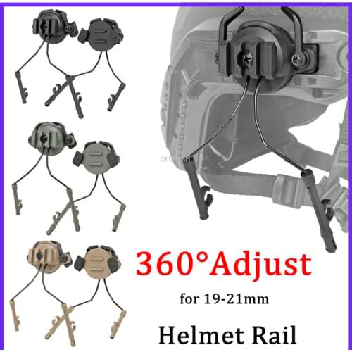 FAST Helmet Rail Adapter Set Military Tactical Headset Holder Hunting Shooting Helmet Rail Suspension Bracket Accessories