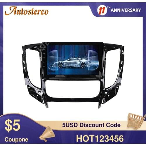 Android 9.0 64G Car GPS Navigation For Mitsubishi Pajero 2016-2018 Car Radio Recorder Multimedia Radio Player CD DVD Plauer ISP