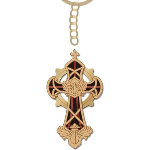 Anime Honkai Impact 3 Theresa Apocalypse Keychain Metal Logo Judass pledge Keyring Pendant for Women Men Birthday Gift