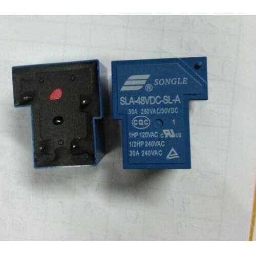 Free Shipping 100% new original relay 10pcs/lot SLA-48VDC-SL-A 4PIN 30A 250VAC T90 48V