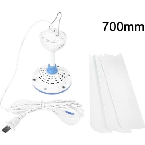 AC 220V 15.7 to 41 inch Silent Ceiling Fan Mute Electric Hanging Fan with Switch for Dining Living Room Home Bed Dormitory U1JE