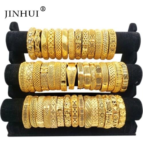 Bracelet gold love Bangles for Women accessories Bride Wedding Bracelets indian/Ethiopian/France/African/Dubai Jewelry gifts