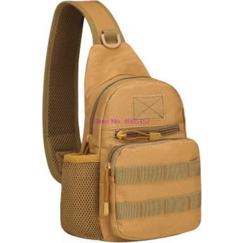 By dhl 50pcs new Shoulder Tactical Bag 800D Nylon Chest Sling Kettle Pack One Single Shoulder Travel Messenger Crossbody