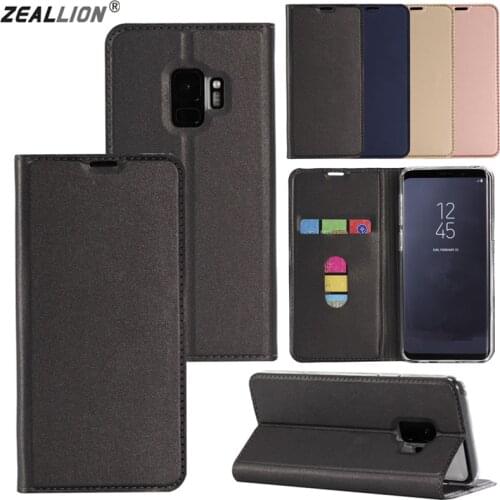 ZEALLION For Samsung M10 M20 A10 A30 A50 J4 J6 Plus J8 A6 A8 A7 2018 J3 J5 J7 A3 A5 2017 Magnetic Voltage Leather Flip Card Case
