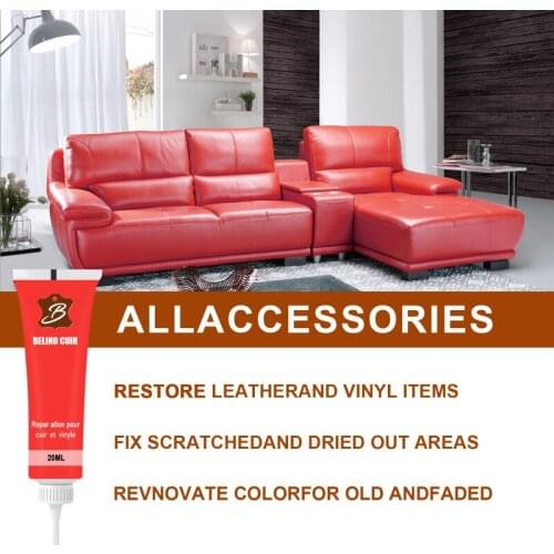 20ml Leather Refurbishing Cleaner Repair Cream Advanced Leather Repair Gel Car Seat Home Leather Complementary Color Repair