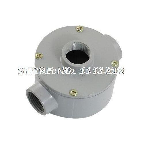Round Metal G3/4" Threaded 3 Hole Connector Outlet Terminal Box