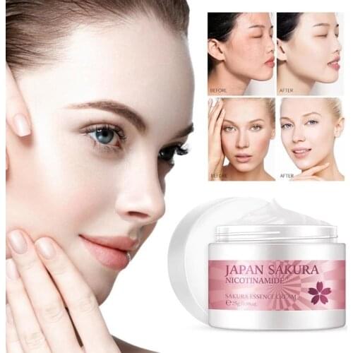 LAIKOU Cherry blossom Essence Face Cream Moisturizing Anti Aging Anti Wrinkle Whitening Day Cream Face Skin Care