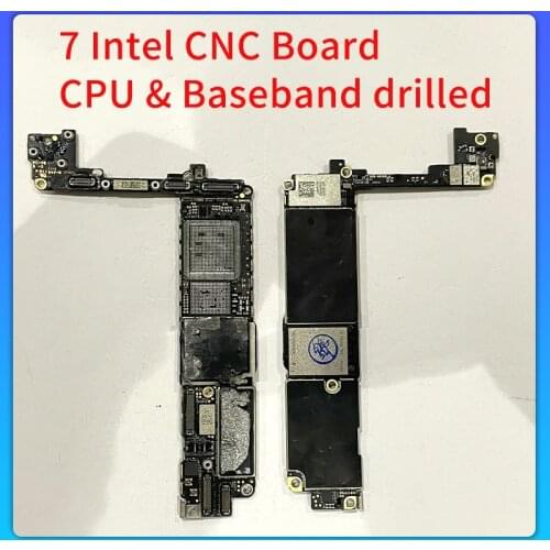 CNC board Drilled CPU Baseband For iPhone 7 7P ICloud Locked Motherboard Remove CPU Baseband Swap Mainboard