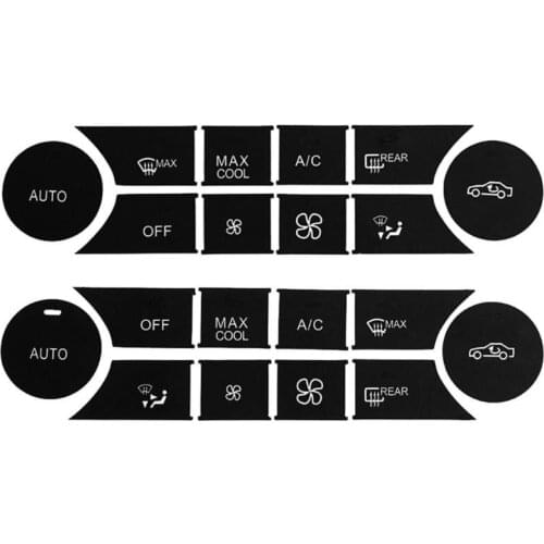 A/C Button Stickers Kit Dash Repair Decal Replacement for W204 C300 08-14