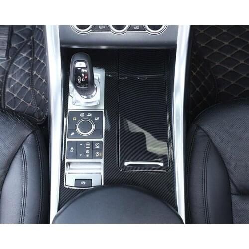 New!! Carbon Fiber Style For Land Rover Range Rover Sport RR Sport 2014-2017 ABS Plastic Center Console Panel Cover Trim Parts
