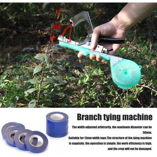 Portable Garden Plant Branch Binding Machine Plants Branches Hand Tying Tool Home Garden Tape Tool