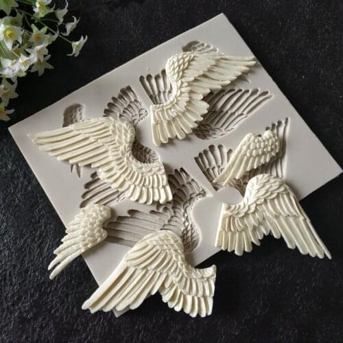 New Angel Wings Silicone Mould 3 pairs of different wings cake decorating tools