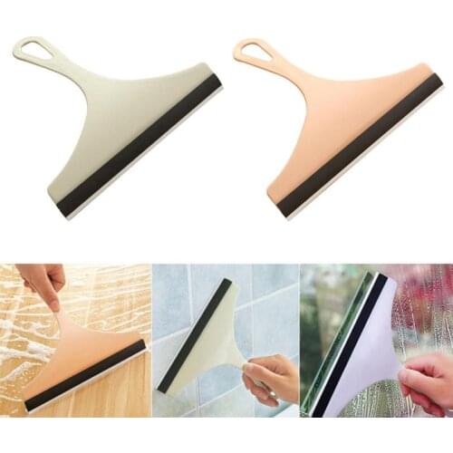 Silicone Bathroom Shower Glass Window Cleaner Squeegee Useful Glass Brush With Silicone Blade Home Cleaning Squeegee Wiper Tool