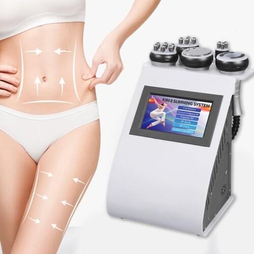 2021 New Upgrade Touch Screen 5 In1 Ultrasonic Cavitation Radio Frequency Beauty Machine Fat Burning RF Face Body Slimming