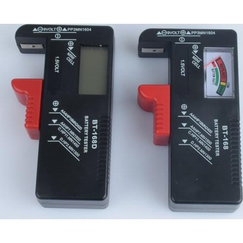 Universal BT-168 BT168D Digital Battery Tester Volt Checker For AA AAA PP3 6F22 9V Button Battery Tester Voltage Meter Tools