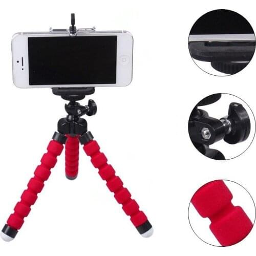 Universal Holder Flexible Octopus Tripod Bracket Selfie Stand Mount Monopod Styling Accessories with phone on-clip For Camera