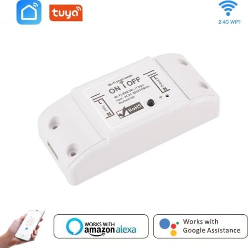 DIY WiFi Smart Light Switch Universal Breaker Timer Smart Life APP Wireless Remote Control Works With Alexa Google Home