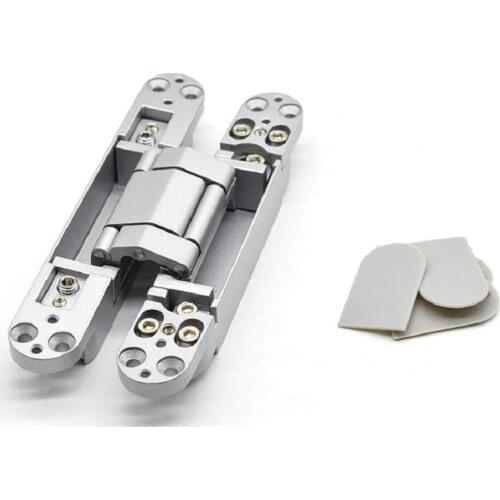 Indoor wood door bearing hidden hinges 180 degree gate heavy duty concealed connection hardware door fittings