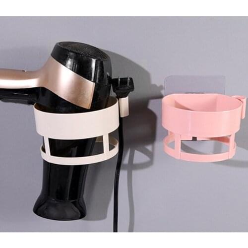 High Quality Wall-mounted Hair Dryer Holder ABS Bathroom Shelf Storage Hairdryer Holder Rack Organizer For Hairdryer