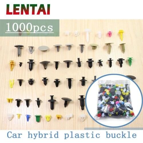 LENTAI 1000pcs/set Auto Bumper Fastener Car Door Fender Rivet Fastener For Subaru Impreza XV Hyundai Solaris tucson I30 IX25