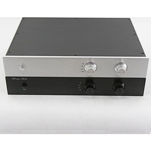 ZEROZONE Full Aluminum Preamplifier Chassis Box DIY Preamp Case 430*70*308MM L11-49