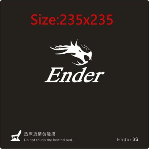 1pcs*235mm Square Printing Build Surface heating build plate tape sticker For DIY ENDER-3/3S 3D Printer
